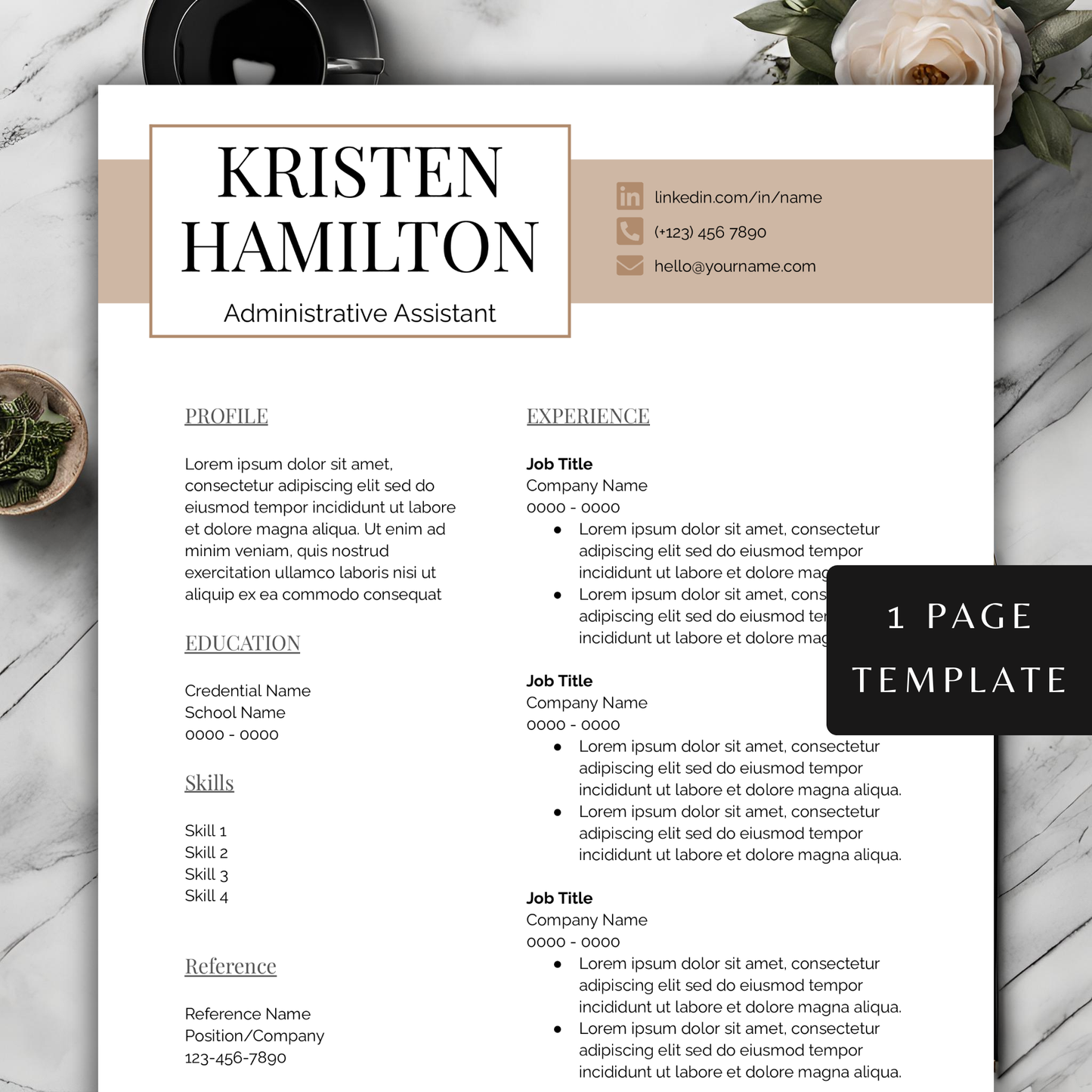 Resume Template Google Docs